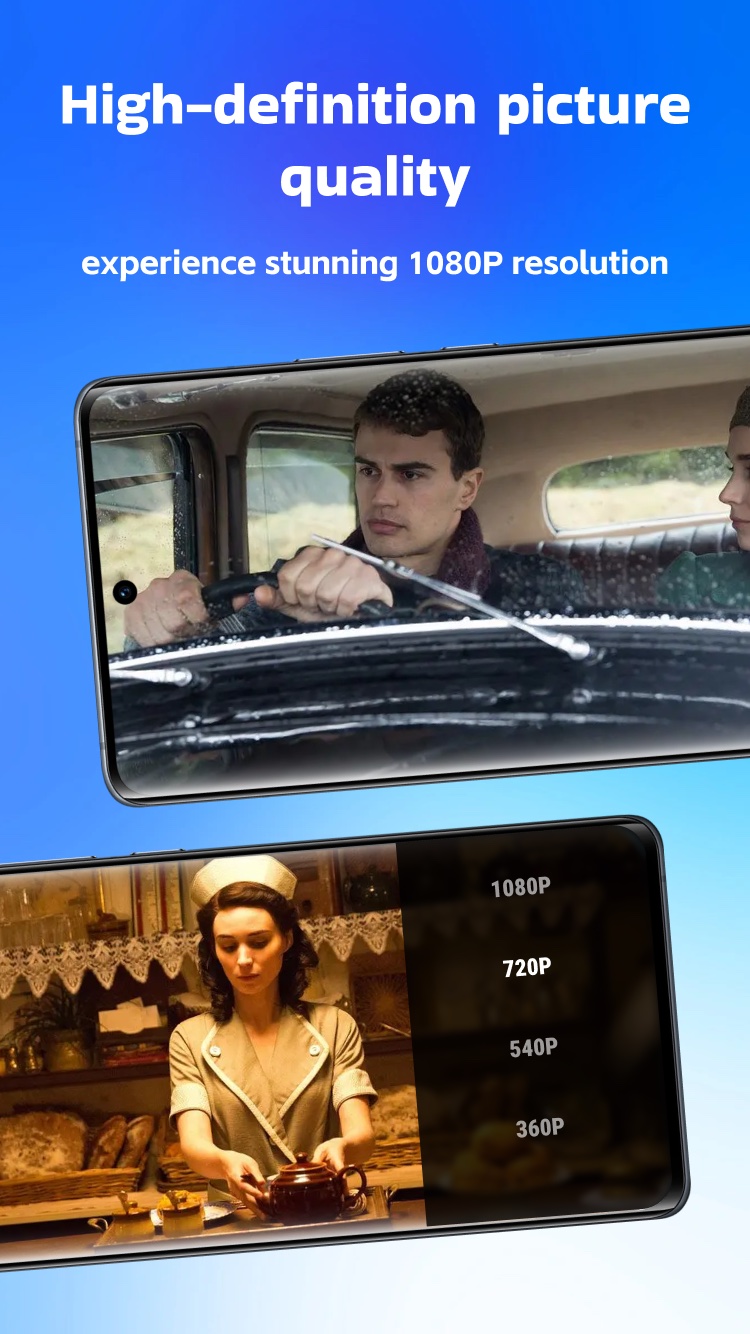 ZuvoTV video quality options up to 1080P